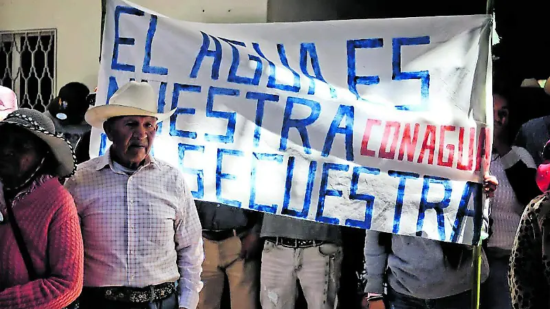Protesta contra presa Milpillas